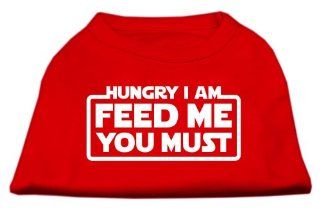 Mirage Pet Products Hungry I am Screen Print Shirt Red XS (8) 