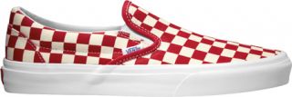 Vans Golden Coast Classic Slip On   Red/White Checker Casual Shoes