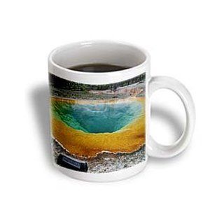 3dRose Morning Glory Pool Yellowstone National Park Ceramic Mug, 11 Ounce Kitchen & Dining