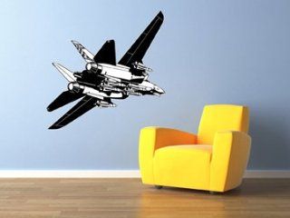 F 14 Tomcat Military Jet Aviation Wall Decal Vinyl Military Sticker 44x29" Home Decor   Other Products  