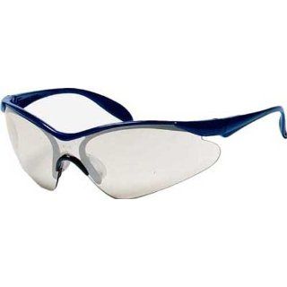 US Safety U93785 Citation Series 937 Wraparound Safety Glasses with Paddle Temples, Indoor/Outdoor Lens, Blue Frame (Box of 12)