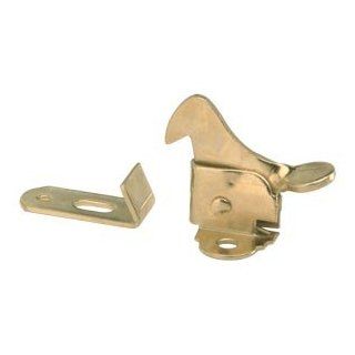 Elbow Catch Brass   Cabinet And Furniture Door Catches  