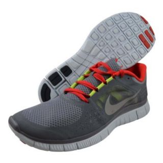 Nike Free Run 3 Cool Grey Red Mens Barefoot Running Shoes 510642 006 Shoes