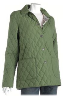 Pritti Women's Quilted Patch Pocket Barn Jacket with Plaid Lining, PEA, MEDIUM