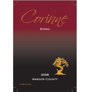 2008 Corinne Syrah Amador County California 750 mL Wine