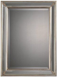 Ren Wil MT941 Wall Mount Mirror by Jonathan Wilner and Paul De Bellefeuille, 34 by 26 Inch   Silver Leaf Wall Mirrors