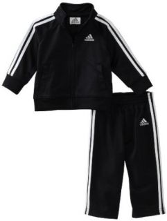 adidas Baby boys Infant Pull On Basic Set, Black, 6 Months Clothing