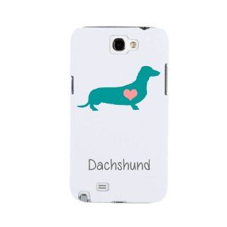 SudysAccessories Dachshund Dog Samsung Galaxy Note 2 Case Note II Case N7100   SoftShell Full Plastic Snap On Graphic Case Cell Phones & Accessories