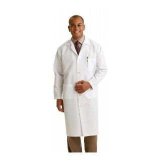 Medline Full Length Lab Coat   White, 38   Model MDT14WHT38E Protective Lab Coats And Jackets