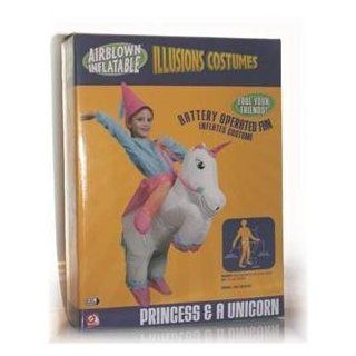Airblown Inflatable Princess & Unicorn Costume Fits Children Toys & Games