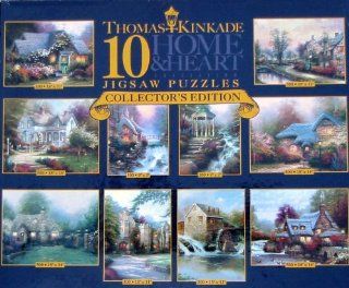 Thomas Kinkade 10 Home and Heart Jigsaw Puzzles Toys & Games