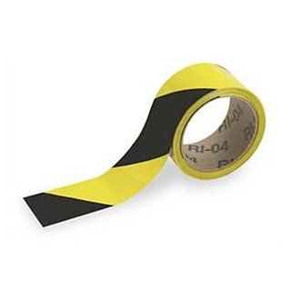 Warning Stripe & Check Tape (B 950; Black and Yellow; (black & yellow diagonal stripes)) [PRICE is per ROLL] Adhesive Tapes
