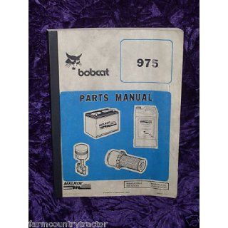 Bobcat 975 OEM Parts Manual Bobcat 975 Books