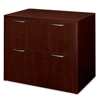 Hon 2 Drawer Lateral File Cabinet, 36 by 24 by 29 1/2, Mahogany  