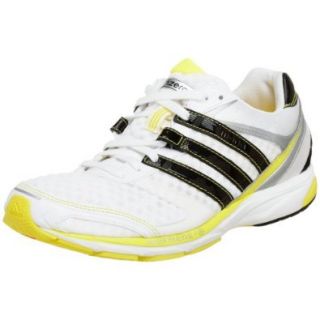 adidas Women's adizero Mana Running Shoe, White/Black/Yellow, 11.5 M Shoes