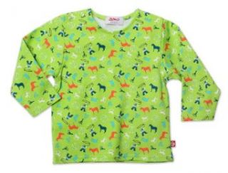 Zutano Baby Boys Infant Cowboys Long Sleeve T Shirt, Lime, 12 Months Clothing