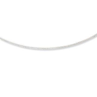 Sterling Silver Fancy Neckwire Necklace, Best Quality Free Gift Box Satisfaction Guaranteed Jewelry