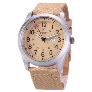 Mens Japanese Fashion EYKI Laether Military Army Sports Watch Day Date 3ATM Water Resistant Watches