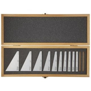Mitutoyo 981 101 Angle Block Set, +/  20 Seconds Accuracy, 10 Pieces Precision Measurement Products