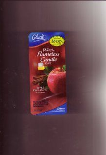 Glade Wisp Flameless Candle Refill, APPLE CINNAMON [TWO PACK]   Scented Oils