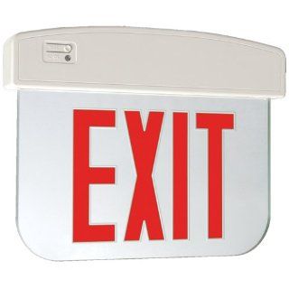 SureLites APXEL71R LED Exit Sign, AllPro Edge Lit, 1 Sided, Battery Backup Clear Sign with Red Letters   Commercial Lighted Exit Signs  