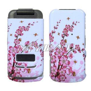 Spring Flower Protector Case SnapOn Phone Cover for Motorola i410 (Nextel, Boost Mobile, Southern LINC) Cell Phones & Accessories