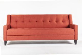 Air Division Florence 3 Seater Fabric Sofa   Orange   Settees