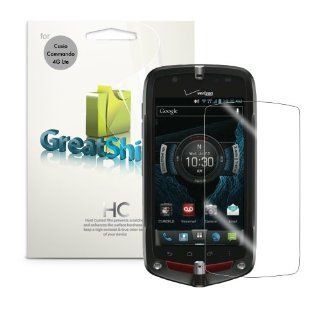 GreatShield Ultra Smooth Crystal Clear (HD) Screen Protector Film for Verizon G'zOne Casio COMMANDO C771   LIFETIME WARRANTY (3 Pack) Cell Phones & Accessories