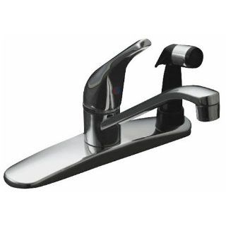 MINTCRAFT GU F8124600 1CP Faucet Kitchen 1 Handle with Spray Chrome   Touch On Kitchen Sink Faucets  