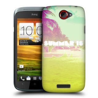 Head Case Designs Summer Is Love Summer Snapshots Hard Back Case Cover for HTC One S Cell Phones & Accessories