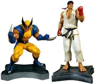 HCG Hollywood Collectibles Marvel vs Capcom 3 Wolverine vs Ryu Epic 13 Scale Statues 500 Pieces Worldwide  Toys & Games