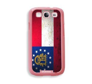 Shawnex Georgia Georgian Flag Grunge Distressed ThinShell Protective Pink Plastic   Galaxy S3 Case   Galaxy S III Case i9300 Cell Phones & Accessories