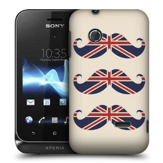 Head Case Designs UK Flag Moustaches Hard Back Case Cover for Sony Xperia tipo ST21i Cell Phones & Accessories