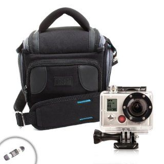 USA Gear Lightweight Durable Camera Bag With Padded Interior Lining for GoPro HD HERO3 HERO2 Cameras Outdoor / Motorsports / Surf / Helmet / Naked / 960 & Accessories **Includes Cardreader**  Camcorder Cases  Camera & Photo