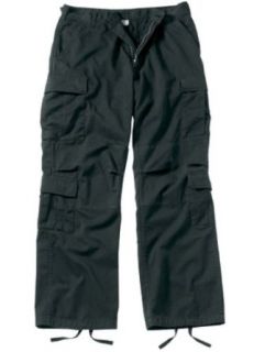 Black Vintage Paratrooper Fatigues 2986 Size 3X Large Military Pants Clothing