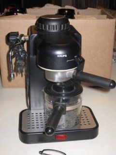 Krups Model 963 Black Espresso / Cappuccino Maker 4 CUP Steam Kitchen & Dining