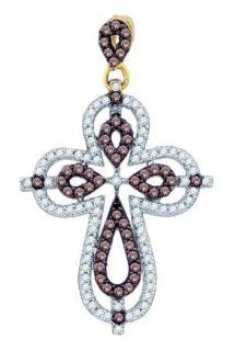 10KT Yellow Gold 0.53 CTW Diamond Fashion Pendant Vishal Jewelry Jewelry