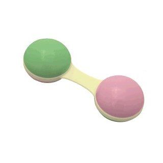 green sprouts by i play Cornstarch Dumbbell Rattle   Pink  Baby Rattles  Baby