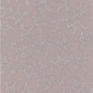 Mirage 990 65053 High Gate Embroidered Scroll Wallpaper, Mauve    