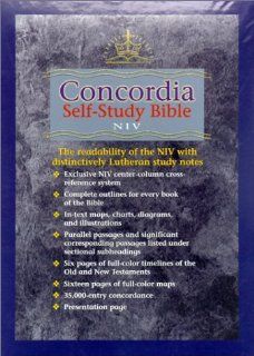 Concordia Self Study Bible NIV (Burgandy) Concordia Publishing House 9780570005162 Books