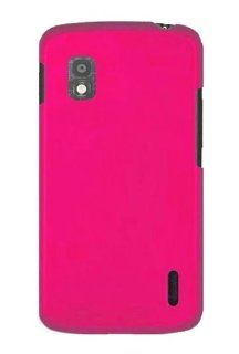 HHI Rubberized Shield Hard Case for LG Google Nexus 4   Hot Pink (Package include a HandHelditems Sketch Stylus Pen) Cell Phones & Accessories