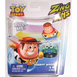 Disney Pixar Toy Story Zing'Ems   Sheriff Woody & RC 2 Pack Toys & Games