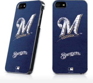 MLB   Milwaukee Brewers   Milwaukee Brewers   Solid Distressed   iPhone 5 & 5s   LeNu Case Cell Phones & Accessories