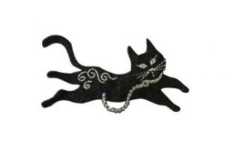ID #2885 Black Cat Kitty Kitten Iron On Applique Patch