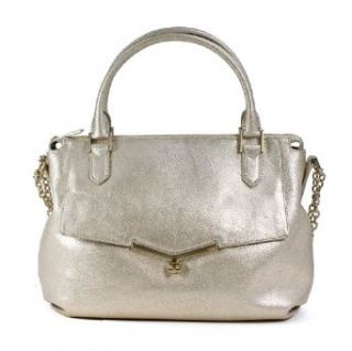 Botkier Leather Valentina Satchel Handbag Platinum Clothing