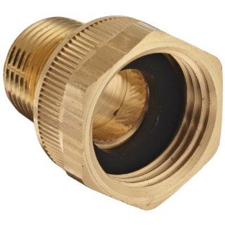 Dixon BMA974 Brass Fitting, Adapter, 3/4" GHT Female x 1/2" NPTF Male Industrial Hose Fittings