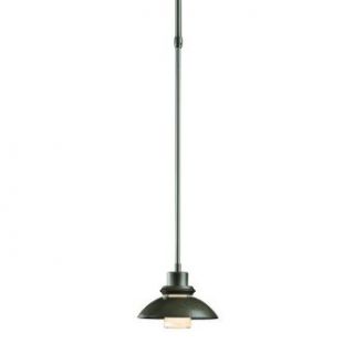 Hubbardton Forge 18493 07 998 Dark Smoke Staccato 1 Light Down Light Pendant with Round Shade from the Staccato Collection   Ceiling Pendant Fixtures  