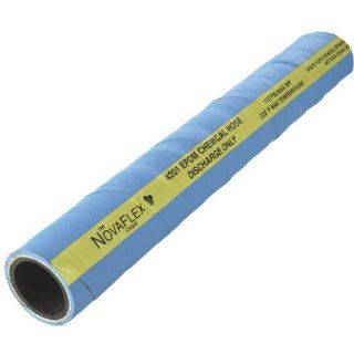 Novaflex 4201 EPDM Chemical Discharge Hose, 150 psi Maximum Pressure, 100' Length, 1" ID, 1 29/64" OD, Blue
