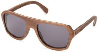 Shwood Ashland WOAWG Aviator Sunglasses,Walnut,56 mm Clothing