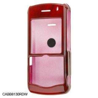 Red Wood Design SNAP ON COVER HARD CASE PHONE PROTECTOR for BLACKBERRY 8130 Pearl Cell Phones & Accessories